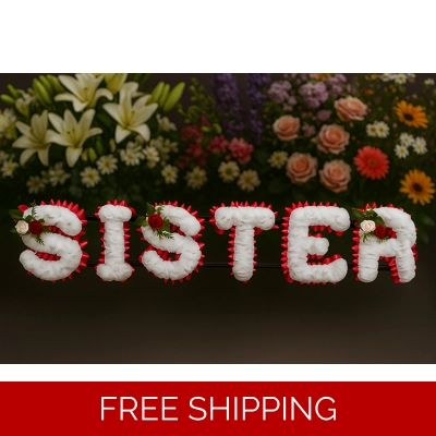 Sister Funeral Flower Tribute